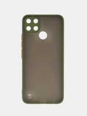 Чехол Realme C21Y / C25Y / Реалми C21Y / C25Y пластиковый, матовый, с цветными кнопками