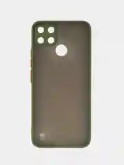 Лесной зеленый чехол Realme C21Y / C25Y / Реалми C21Y / C25Y пластиковый, матовый, с цветными кнопками