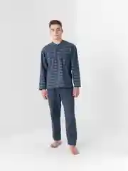 Угольный пижама мужская с брюками, теплая мужская пижама