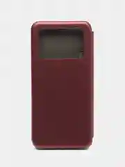 Бордовый чехол-книжка Xiaomi POCO M4 Pro 4G, Redmi 10C / Poco C40