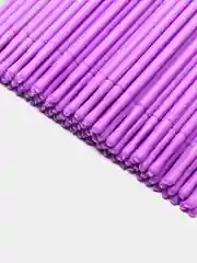 Фиолетовый микробраши для ресниц и бровей, 100 шт