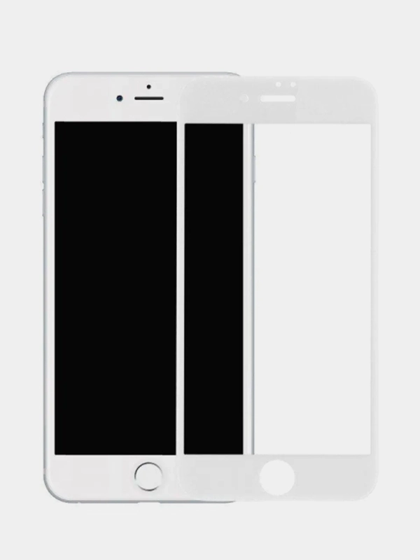 Защитное стекло iPhone 6 Plus, 3D, белый