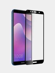 Защитное стекло Huawei Y7 2018/Y7 Prime 2018/Nova 2 Lite, черный, 3D