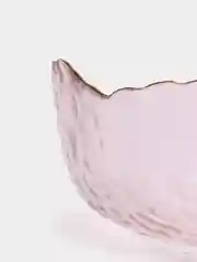 Салатник Lucky, розовый, с золотой каймой , 20 x 11 см, 1200 мл