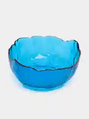 Салатник LUCKY 20x11см, 1200мл, голубой с золотой каймой