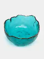 Салатник Lucky, зеленый, с золотой каймой, 13 x 6,5 см, 350 мл