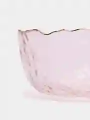 Салатник LUCKY, розовый с золотой каймой, 13 x 6,5 см, 350 мл
