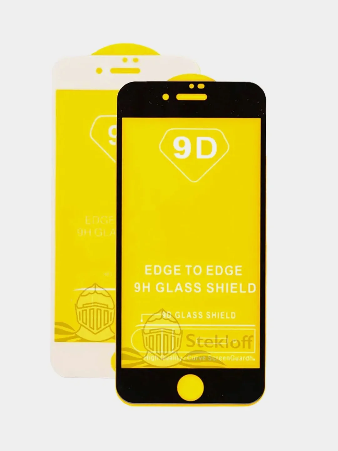 Белый защитное стекло 9D Apple iPhone 7 / 8 / SE (2020 и 22) с рамкой, 0,33 мм 9Н (ударопрочное)