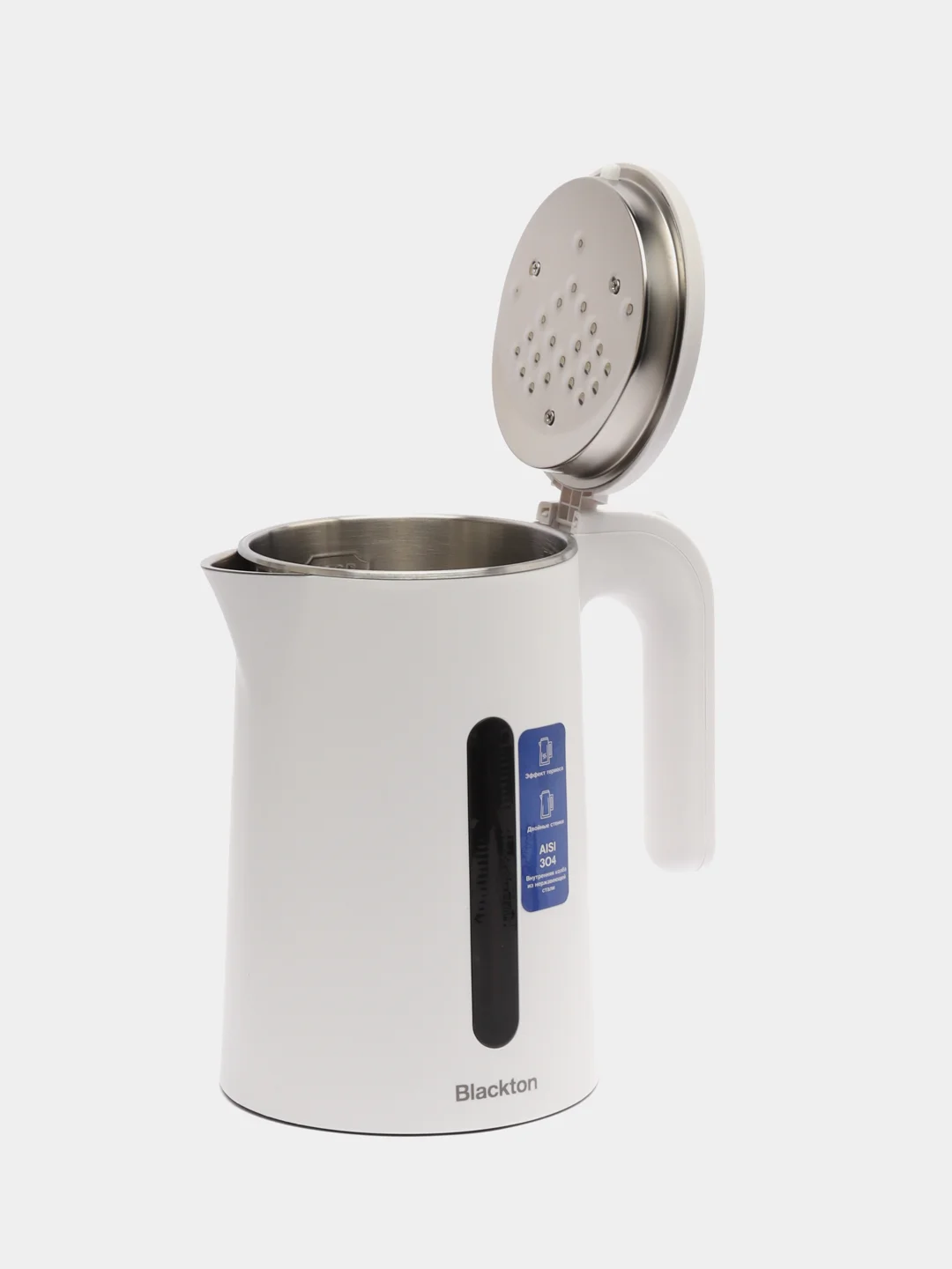 Белый чайник электрический Blackton Bt KT1705P, 1.8 л, 1850 Вт