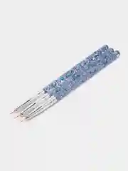 Серый набор кистей для маникюра и дизайна, 3 штуки, кисть рыбка