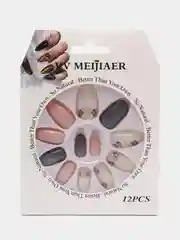 Коралловый меланж набор накладных ногтей для дизайна