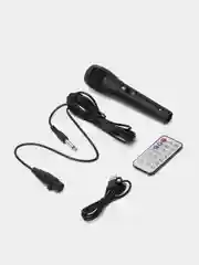 Черный беспроводная портативная музыкальная bluetooth колонка ZQS 6201/3 с подсветкой