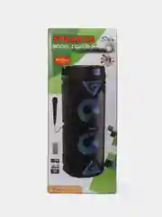 Черный беспроводная портативная музыкальная bluetooth колонка ZQS 6201/3 с подсветкой
