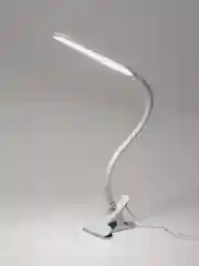 Белый светильник настольный на прищепке, офисный 24LED USB