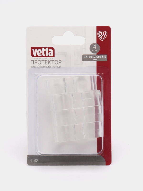 Протектор дверной ручки Vetta, ПВХ, 4 штуки