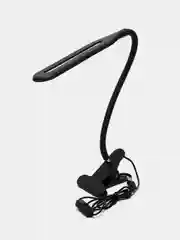Черный светильник настольный на прищепке, офисный 24LED USB