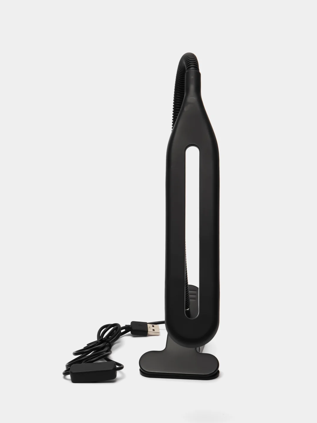 Черный светильник настольный на прищепке, офисный 24LED USB