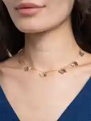 Золотой цепочка с бабочками/2 цвета/Универсальная