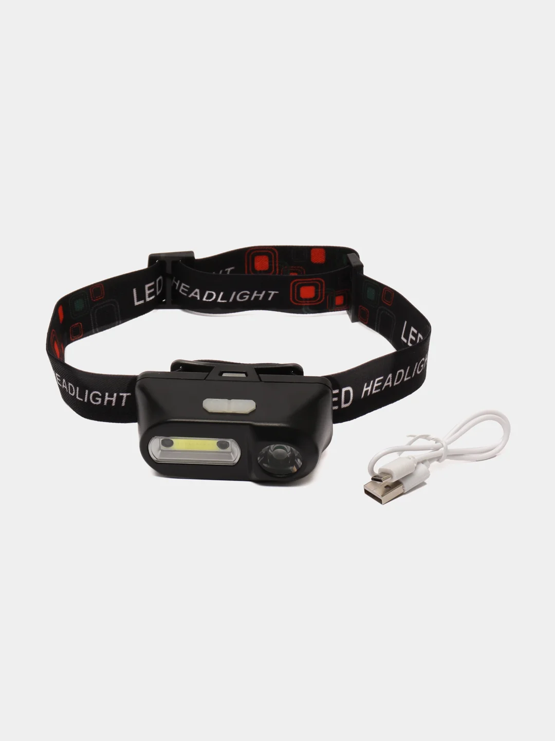 Фонарь налобный аккумуляторный с датчиком движения, с аккумулятором, HEADLIGHT KX-1804