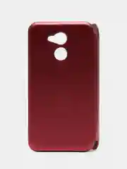 Бордовый чехол книжка Honor 6c pro