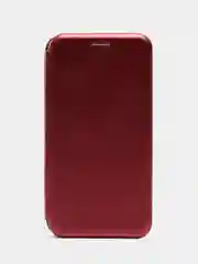 Бордовый чехол книжка Honor 6c pro