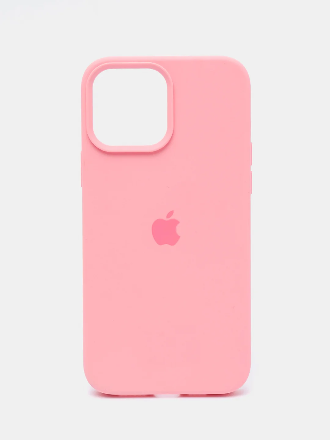 Розовый чехол Silicone Case для iPhone 13 / 14, Pro, Pro Max с закрытым низом