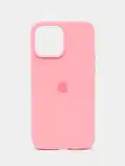 Розовый чехол Silicone Case для iPhone 13 / 14, Pro, Pro Max с закрытым низом