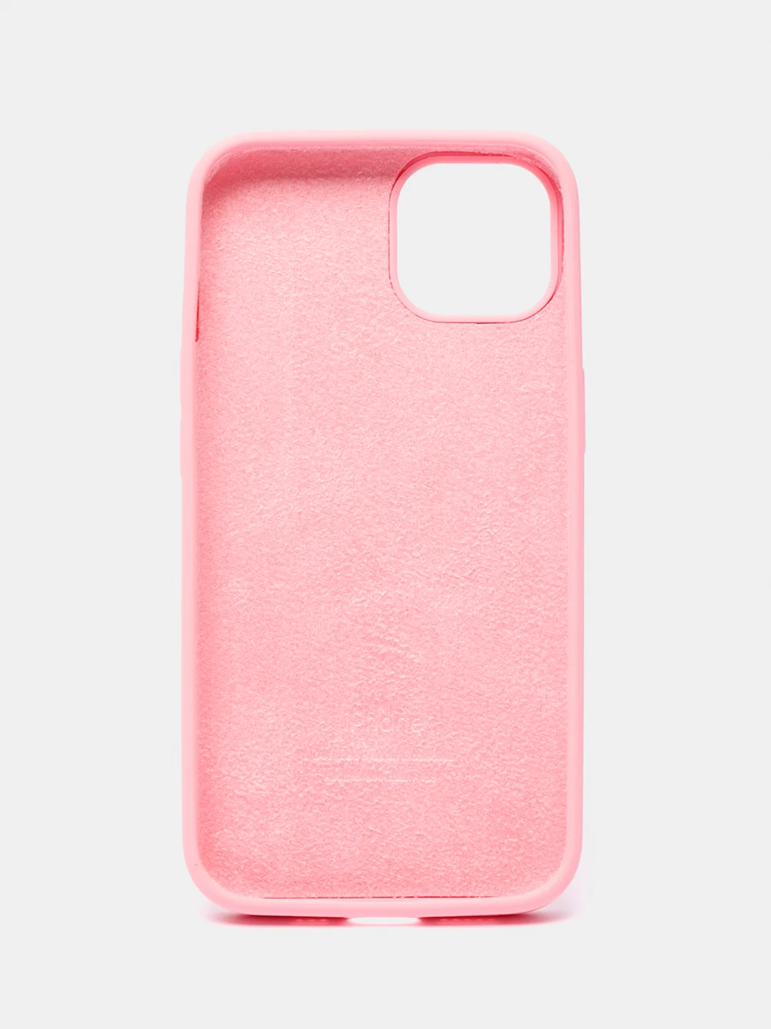 Розовый чехол Silicone Case для iPhone 13 / 14, Pro, Pro Max с закрытым низом