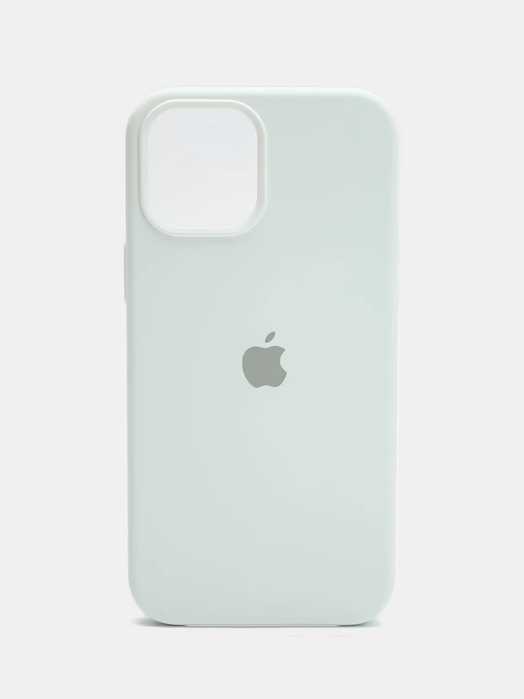 Белый чехол Silicone Case для iPhone 13 / 14, Pro, Pro Max с закрытым низом
