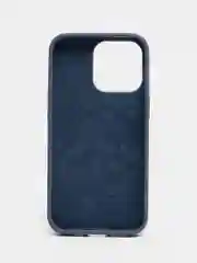 Синий меланж чехол Silicone Case для iPhone 13 / 14, Pro, Pro Max с закрытым низом