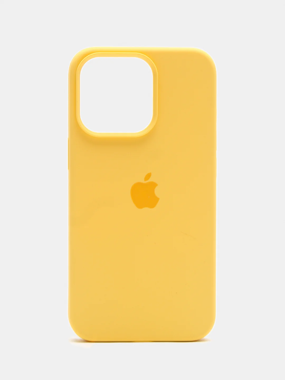 Лимонный чехол Silicone Case для iPhone 13 / 14, Pro, Pro Max с закрытым низом