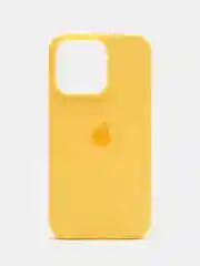 Лимонный чехол Silicone Case для iPhone 13 / 14, Pro, Pro Max с закрытым низом