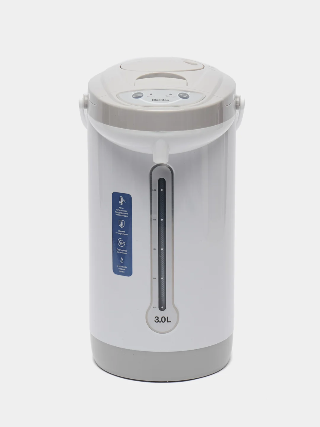 Белый термопот электрический Blackton BT TP331, 600 Вт / 3 л, чайник-термос