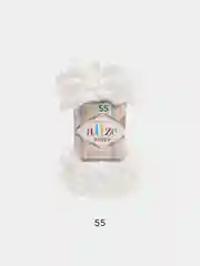 Белый пряжа Alize puffy
