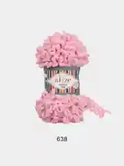 Конфетный пряжа Alize Puffy Fine, маленькие петельки, микрополиэстер, 100 г, 14 м