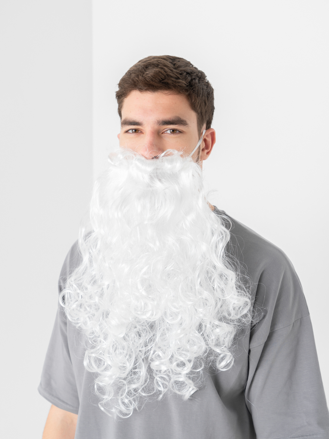 Карнавальный костюм Борода Деда Мороза средняя
