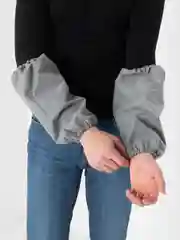 Нарукавники рабочие, прорезиненные, КЩС, серые