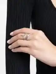 Серебряный кольцо "Скелет рыбы-меч"