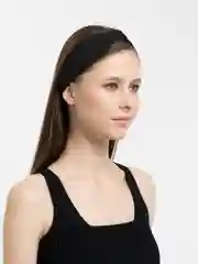 Черный эластичная, хлопковая повязка на голову
