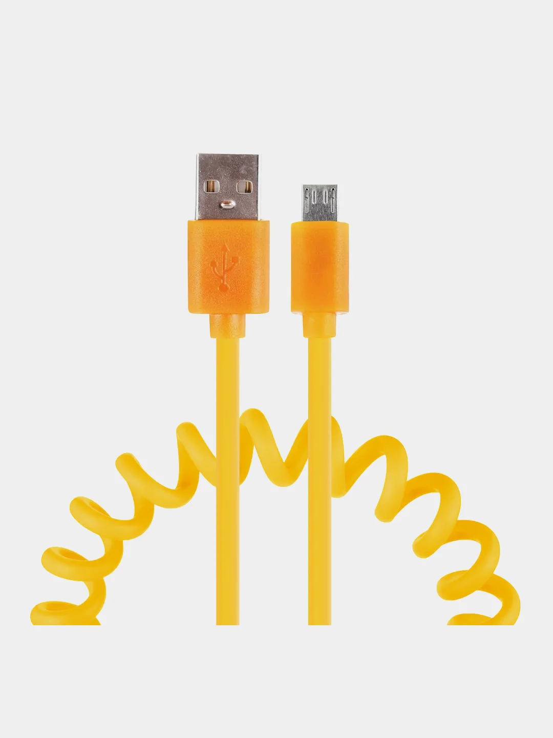 Оранжевый кабель для зарядки Micro USB