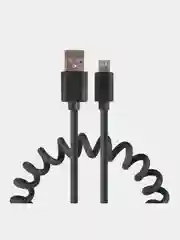Угольный кабель для зарядки Micro USB