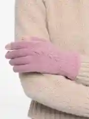 Розовый перчатки женские теплые, сенсорные