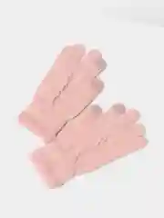 Коралловый перчатки женские теплые, сенсорные