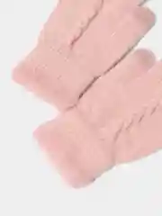 Коралловый перчатки женские теплые, сенсорные