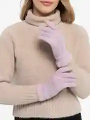 Сиреневый перчатки женские теплые, сенсорные