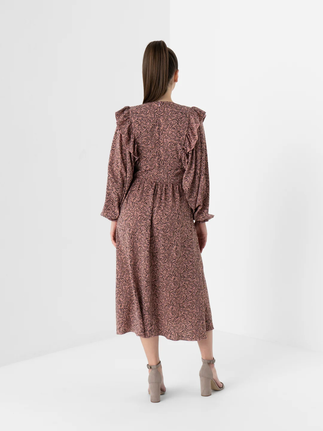 Бежевый платье DRES 00