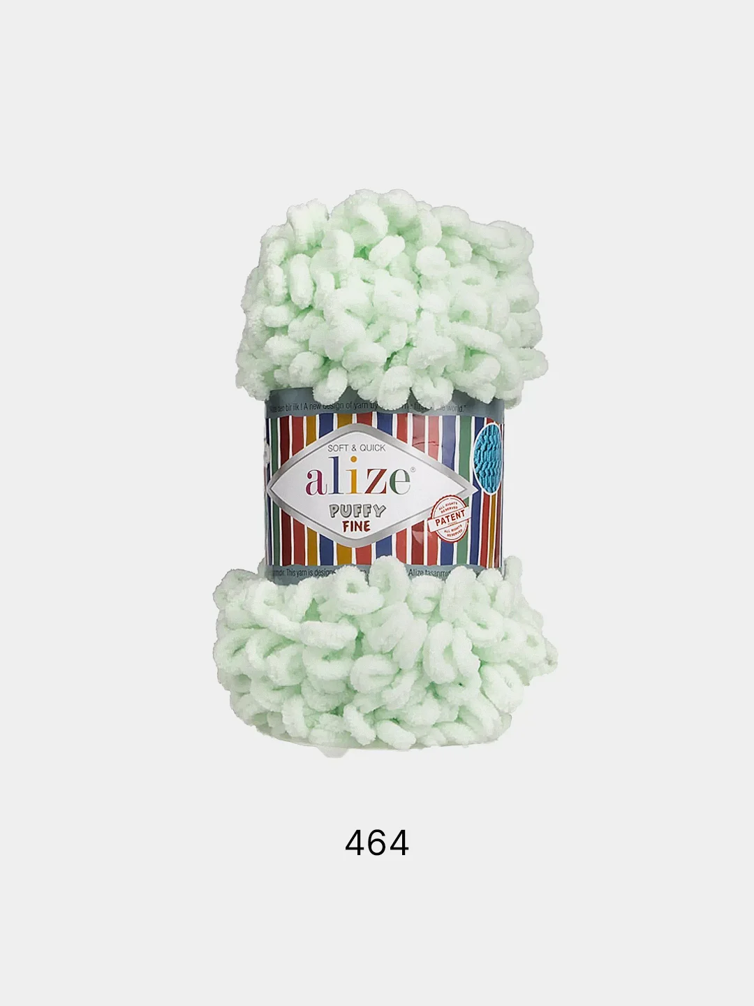 Лайм пряжа Alize Puffy fine
