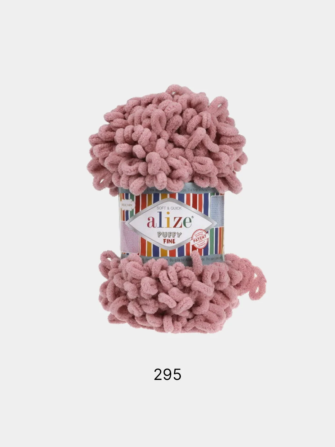 Розовый пряжа Alize Puffy fine