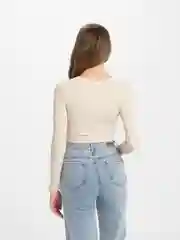 Лонгслив укороченный, женский