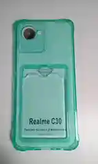 Тёмно-зелёный чехол для Realme C30S / REALME C30 / Narzo 50i prime с защитой камеры